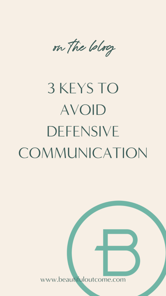 Tired of defensive conversations with your spouse? These conversations can prevent us from the connection we long to have. Let's learn how to avoid defensive conversations