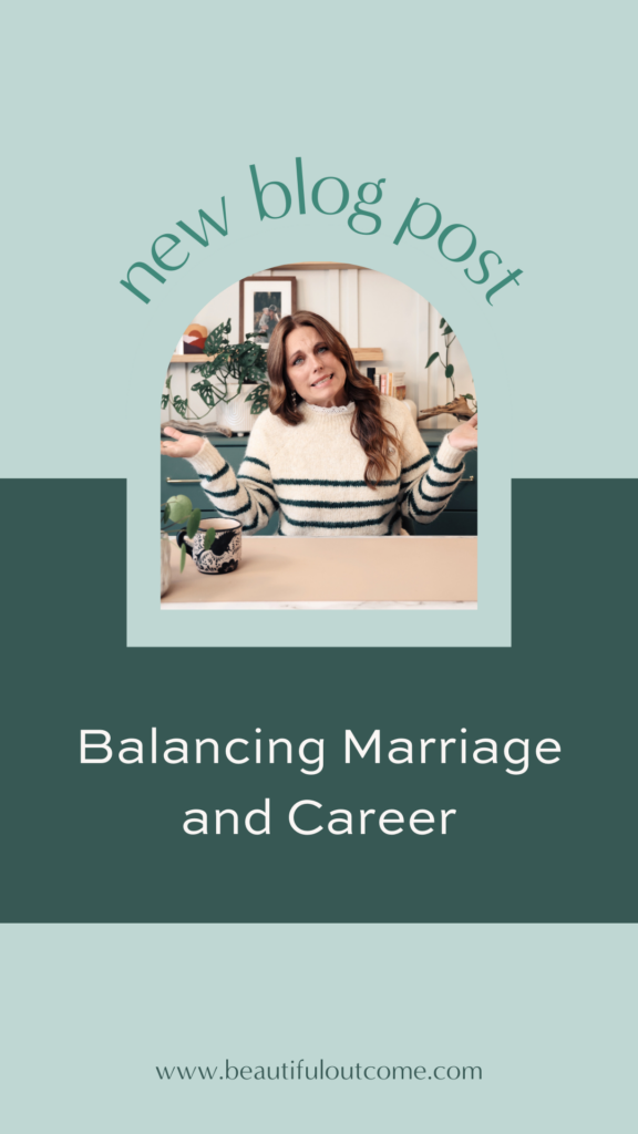 I told myself I wanted to balance home & work, but I was working 70-80 hours a week and my marriage was suffering.