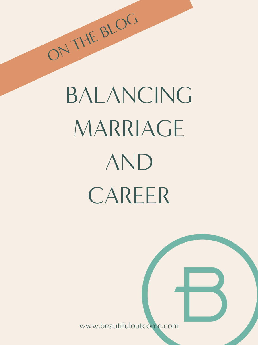 I told myself I wanted to balance home & work, but I was working 70-80 hours a week and my marriage was suffering. Balancing Marriage and Career